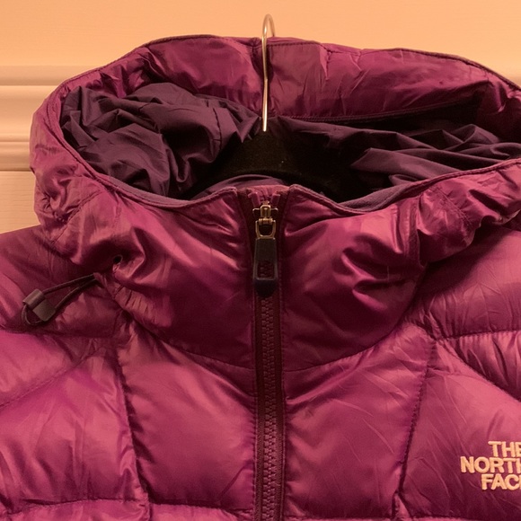 EUC The North Face Destiny down filled dark purple puffer jacket - Picture 5 of 17
